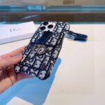 Dior Montaigne - Embroidered Strap Card Phone Case - 图片 8