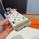 LV New Arrival Gilded Craft Electroplated Glass Phone Case - 图片 14