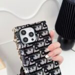 Dior Oblique Jacquard Phone Case Bag with Crossbody Strap & Chain Handle - 图片 7