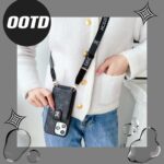 Designer Monogram Card Holder Phone Case with LV & GG Metal Buckle - 图片 23