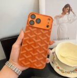 Goyard Classic Monogram Full Coverage Lens Frame Ultra Slim Luxury Phone Case - 图片 11