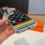 LV New Arrival Gilded Craft Electroplated Glass Phone Case - 图片 9