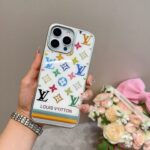 LV New Arrival Gilded Craft Electroplated Glass Phone Case - 图片 17
