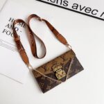 LV & Gucci Monogram Flip Phone Wallet Mini Crossbody Shoulder Bag With Card Slots - 图片 6
