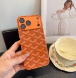 Goyard Classic Monogram Full Coverage Lens Frame Ultra Slim Luxury Phone Case - 图片 12