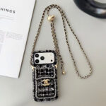 Chanel Style Tweed Quilted Card Holder Wallet Luxury Phone Case - 图片 20