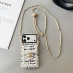 Chanel Style Tweed Quilted Card Holder Wallet Luxury Phone Case - 图片 19