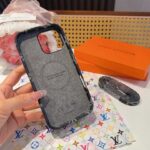 LV Denim Lock Card Holder Phone Case with Crossbody Strap - 图片 8