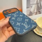 Louis Vuitton Monogram Denim Fabric Luxury Shockproof Phone Case - 图片 3