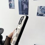 Luxury Designer Monogram Card Holder Phone Case | 2-in-1 Wallet Shockproof Cover - 图片 11