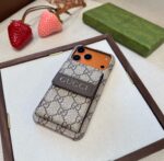 Gucci GG Supreme Monogram Card Holder Wallet Leather Luxury Phone Case - 图片 5