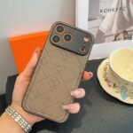 Hermès Embossed Monogram Leather Card Holder Phone Case - 图片 4