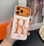 Hermès H Horse Logo Premium Leather Luxury Phone Case