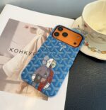 Goyard X KAWS Skeleton Collage Monogram Card Holder Luxury Phone Case - 图片 2