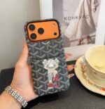 Goyard X KAWS Skeleton Collage Monogram Card Holder Luxury Phone Case - 图片 19