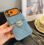 Chanel Denim CC Crossbody iPhone Case with Card Slot - 图片 2