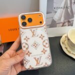 Louis Vuitton Transparent Glitter Monogram Electroplated Luxury Shockproof Phone Case - 图片 5
