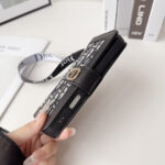 Dior Oblique Monogram Flip Wallet Phone Case With Brand Wrist Strap - 图片 11