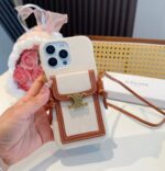 Celine Triomphe Monogram Card Slot Crossbody Phone Case - 图片 2