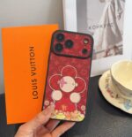 Louis Vuitton Vivienne Lucky Fortune Monogram Leather Luxury Shockproof Phone Case - 图片 4