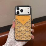 Goyard Classic Monogram Detachable Card Holder Wallet Luxury Phone Case - 图片 12