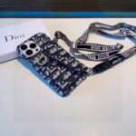 Dior Montaigne Card Holder Phone Case Embroidered Strap - 图片 3