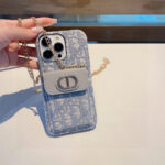 Dior Card Holder Crossbody Phone Case with Chain Strap - 图片 10