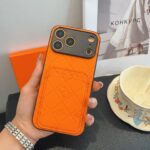 Hermès Embossed Monogram Leather Card Holder Phone Case - 图片 12