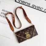 LV & Gucci Monogram Flip Phone Wallet Mini Crossbody Shoulder Bag With Card Slots - 图片 3