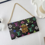 Louis Vuitton Monogram Envelope Crossbody Wallet Phone Case With Brand Logo Strap - 图片 17
