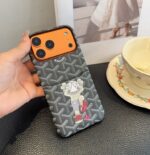 Goyard X KAWS Skeleton Collage Monogram Card Holder Luxury Phone Case - 图片 15