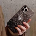 Prada Style Gradient Full Rhinestone Glitter Phone Case