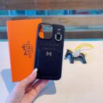 Hermès Style Premium Leather Card Holder Phone Case - 图片 6