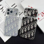 Dior Classic Oblique Monogram Fabric Texture Luxury Shockproof Phone Case - 图片 3