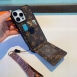 LV Classic Monogram Full Coverage Case - Top & Bottom Card Slots   Lanyard - 图片 8