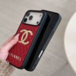Chanel Classic Quilted Leather 3D Gold Logo Luxury Phone Case - 图片 6