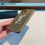 YSL Full Bling Glitter Diamond 3D Metal Logo Luxury Shockproof Phone Case - 图片 7