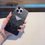 Prada Style Gradient Full Rhinestone Glitter Phone Case - 图片 11