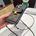 Celine Triomphe Monogram Card Holder Crossbody Phone Case - 图片 13