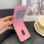 Prada Saffiano Leather Flip Wallet Card Holder Luxury Phone Case - 图片 9