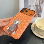 Goyard X KAWS Skeleton Collage Monogram Card Holder Luxury Phone Case - 图片 13