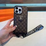 LV Classic Monogram Full Coverage Case - Top & Bottom Card Slots   Lanyard - 图片 10