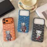 Goyard X KAWS Skeleton Collage Monogram Card Holder Luxury Phone Case