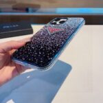 Prada Style Gradient Full Rhinestone Glitter Phone Case - 图片 5