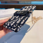 Dior Card Holder Crossbody Phone Case with Chain Strap - 图片 8