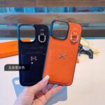Hermès Style Premium Leather Card Holder Phone Case - 图片 14