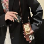 Celine Triomphe Monogram Card Holder Crossbody Phone Case - 图片 2