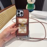 Celine Triomphe Monogram Card Holder Crossbody Phone Case - 图片 4