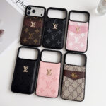 Luxury LV & Gucci Monogram Card Holder Wallet Phone Case