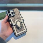 Gucci Dionysus Snake Head Leather Phone Case with Card Slot & Crossbody Strap - 图片 16
